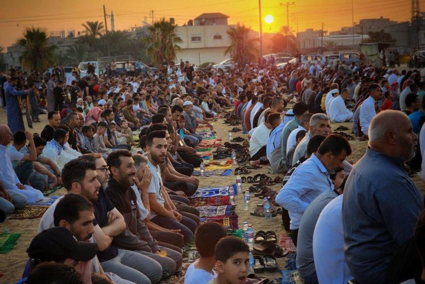 صلاة عيد الأضحى في غزة 