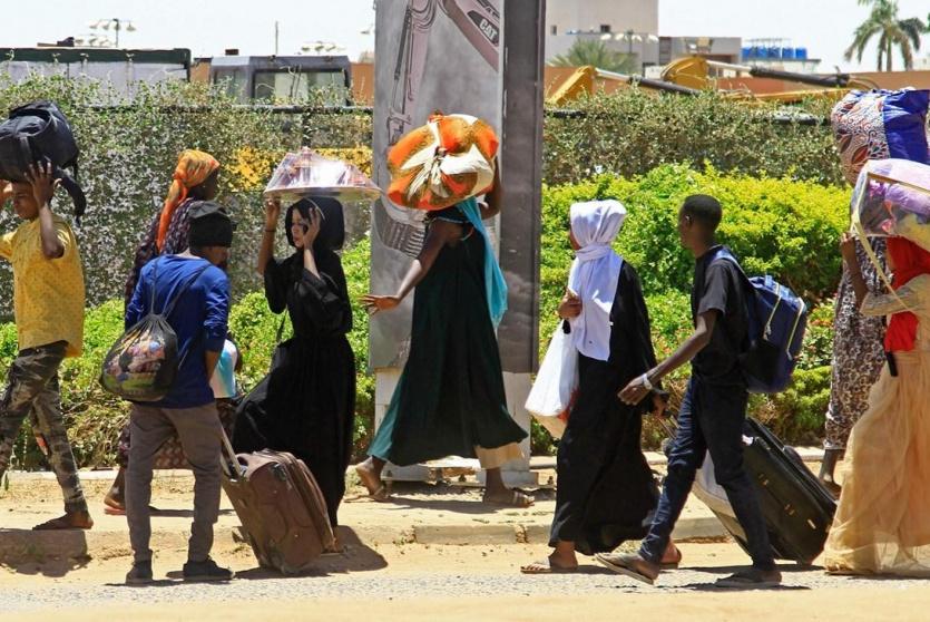 فرار السكان في السودان