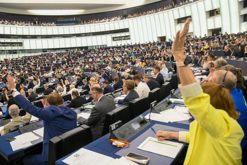 جانب من الجلسة العامة للبرلمان الأوروبي