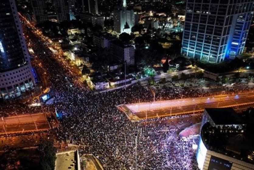 تظاهرات في تل أبيب 