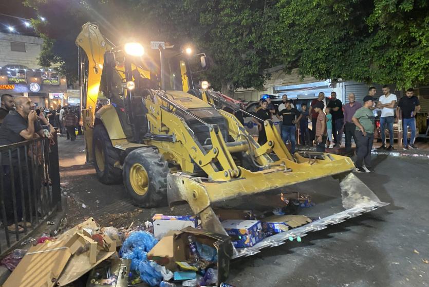 خلال تنفيذ الحملة في جنين