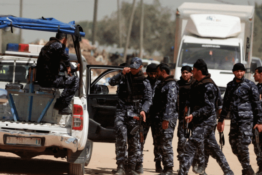 الشرطة في  غزة - ارشيف 