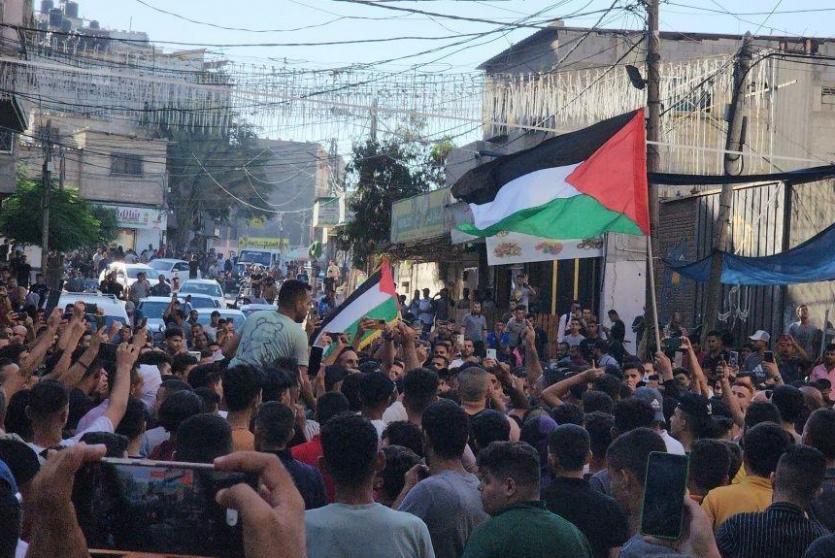 مسيرة في قطاع غزة 