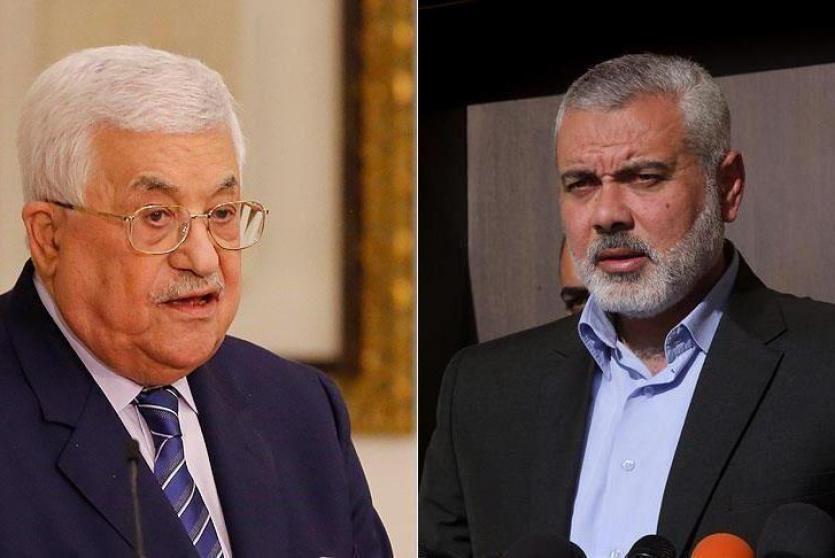 الرئيس عباس يتلقى اتصالا هاتفيا من هنية