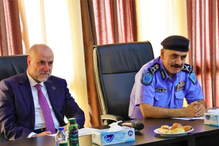 جانب من إطلاق مشروع الربط الالكتروني بين ديوان قاضي القضاة والشرطة الفلسطينية