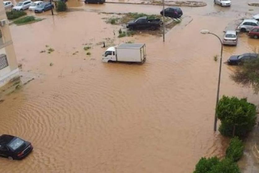 فيضانات في ليبيا جراء العاصفة 