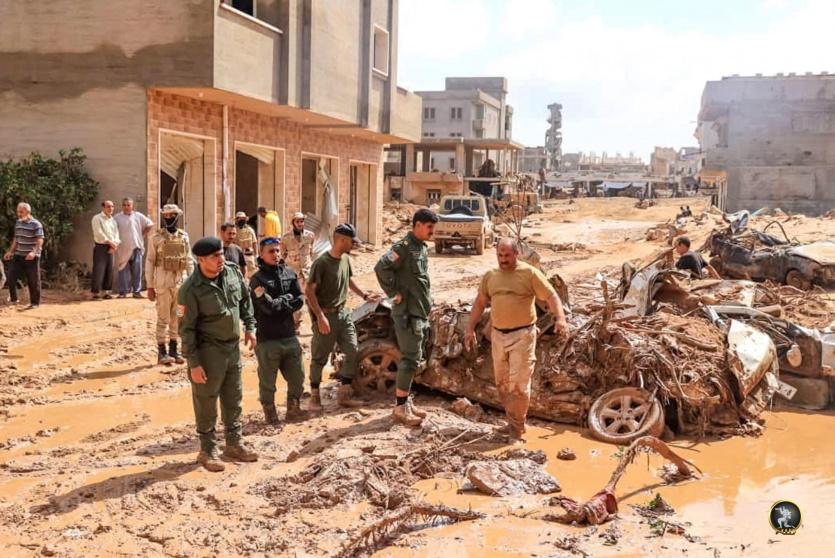 حجم الدمار جراء الاعصار في ليبيا