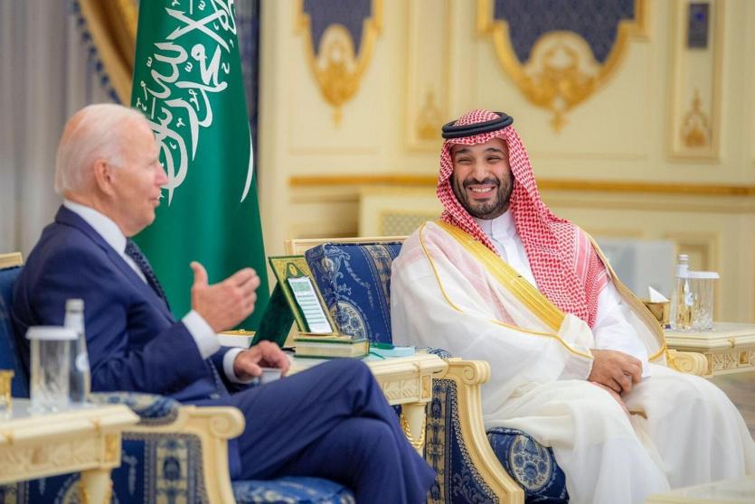 لقاء يجمع الرئيس الأمريكي جو بايدن بولي العهد السعودي محمد بن سلمان - أرشيف