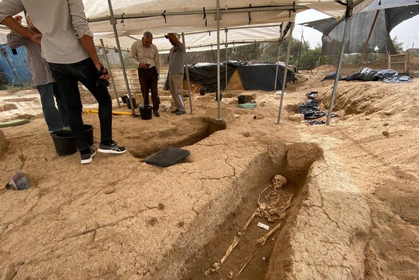 القبور المكتشفة في غزة