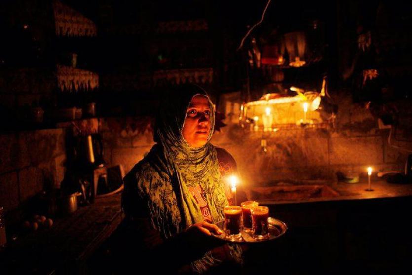 انقطاع التيار الكهربائي عن قطاع غزة - أرشيف