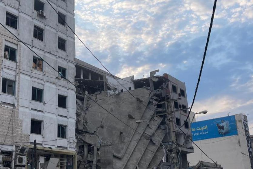 تدمير منزل في مدينة غزة