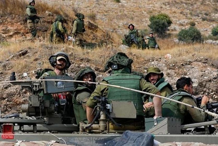 قوات إسرائيلية عند المناطق الحدودية
