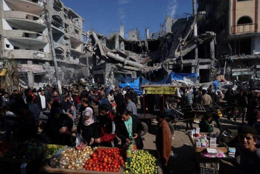 أسواق غزة خلال العدوان - ارشيفية