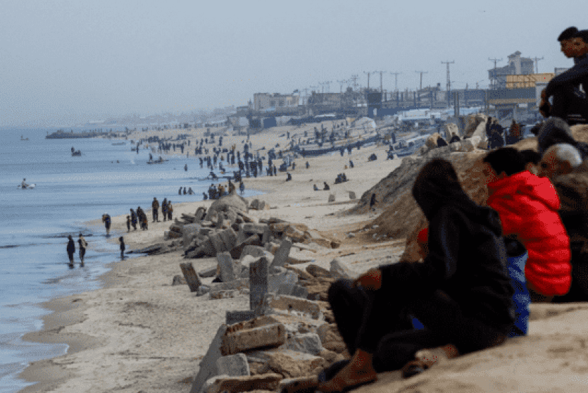 شاطء بحر غزة - ارشيفية