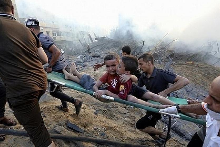 أطفال ضحايا العدوان على غزة - ارشيف