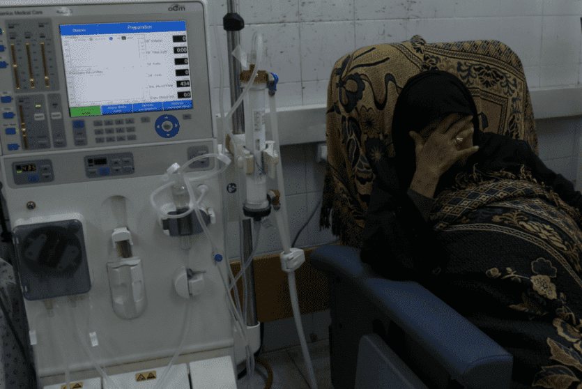 مريضة في مستشفى بغزة -أرشيفية-