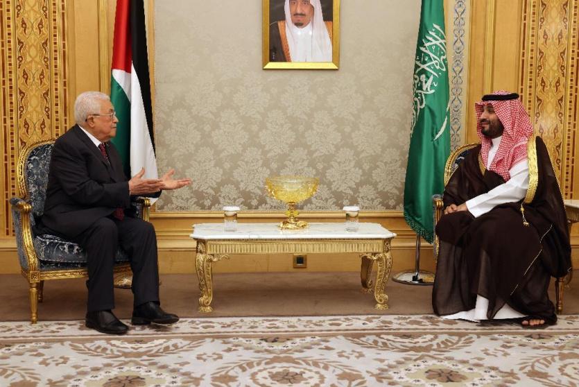 خلال اجتماع الرئيس وولي العهد السعودي