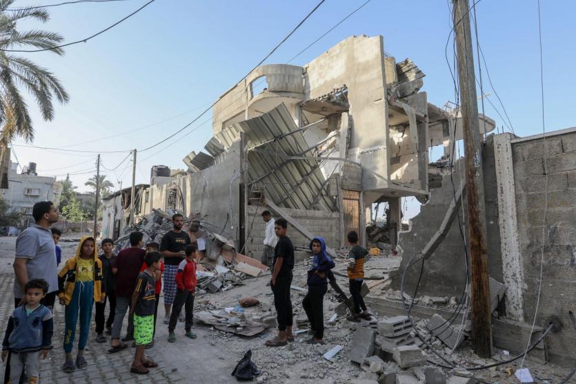 اثار القصف على غزة - ارشيفية