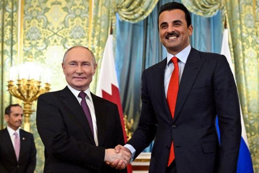 لقاء أمير قطر والرئيس السوري