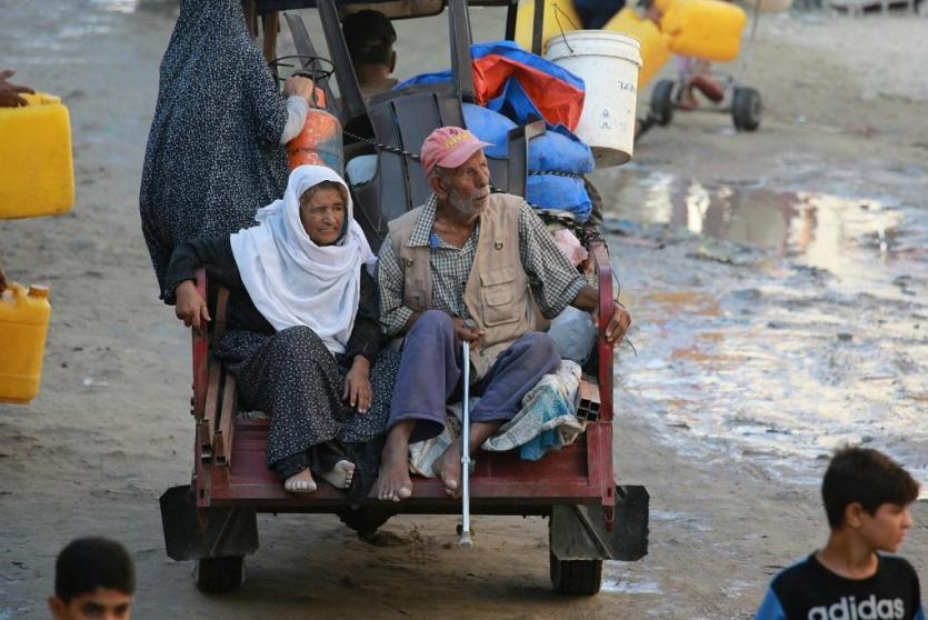 نازحون في غزة - ارشيفية