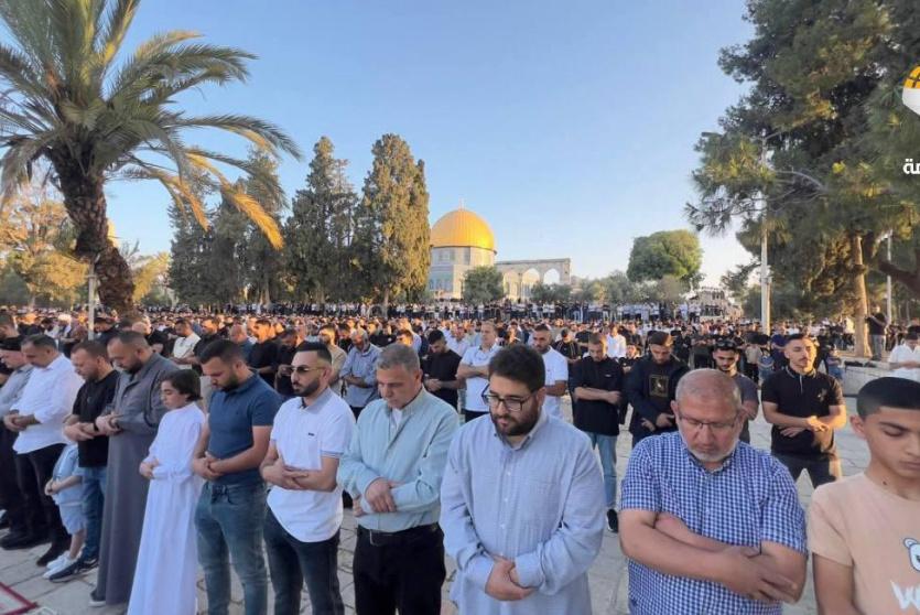 صلاة عيد الأضحى في المسجد الأقصى