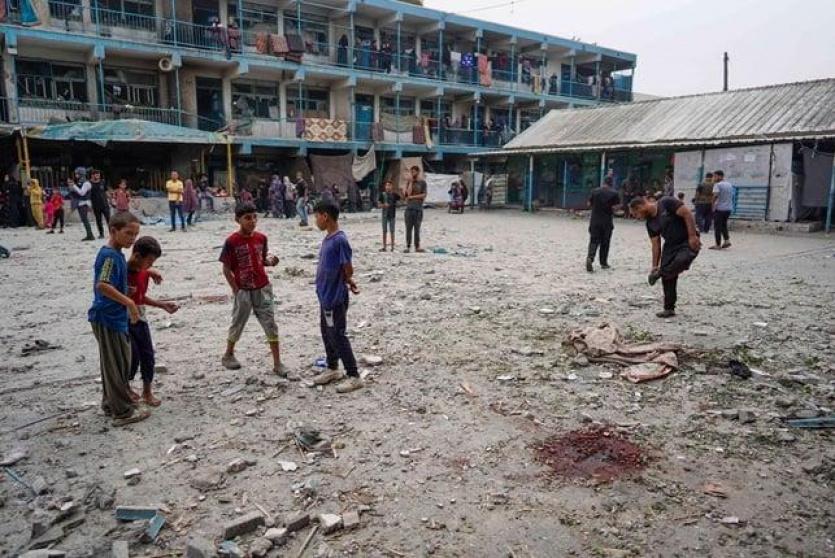 مدارس غزة مدمرة وتحولت إلى مراكز إيواء