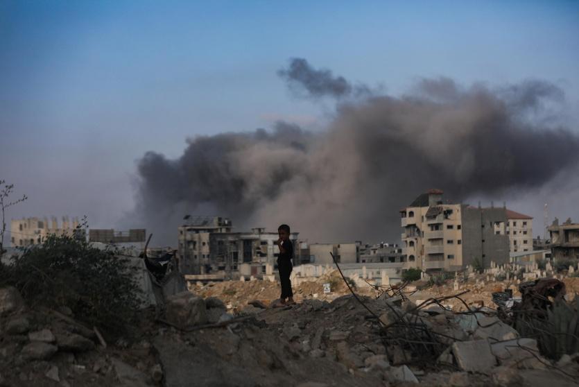 قصف غزة -ارشيف-