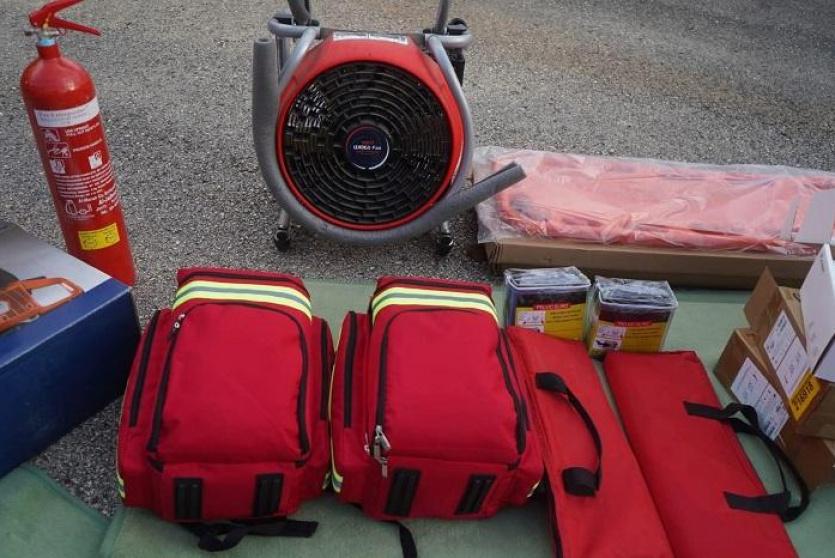 الدفاع المدني يتسلم معدات وآليات ثقيلة بدعم من جمهورية ألمانيا الاتحادية