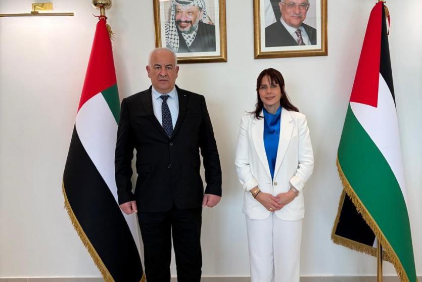 السفيرة الرمحي تستقبل وزير الداخلية الفلسطيني خلال زيارته الرسمية إلى دولة الإمارات