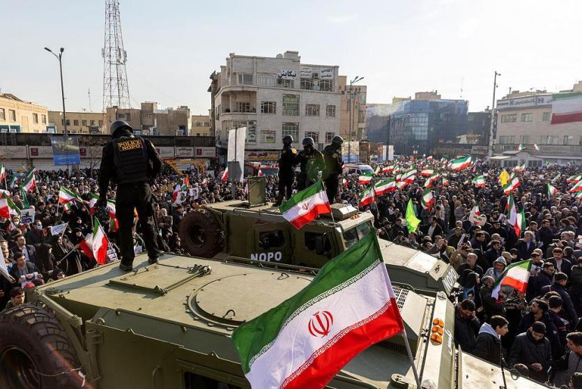 من الاحتجاجات في إيران