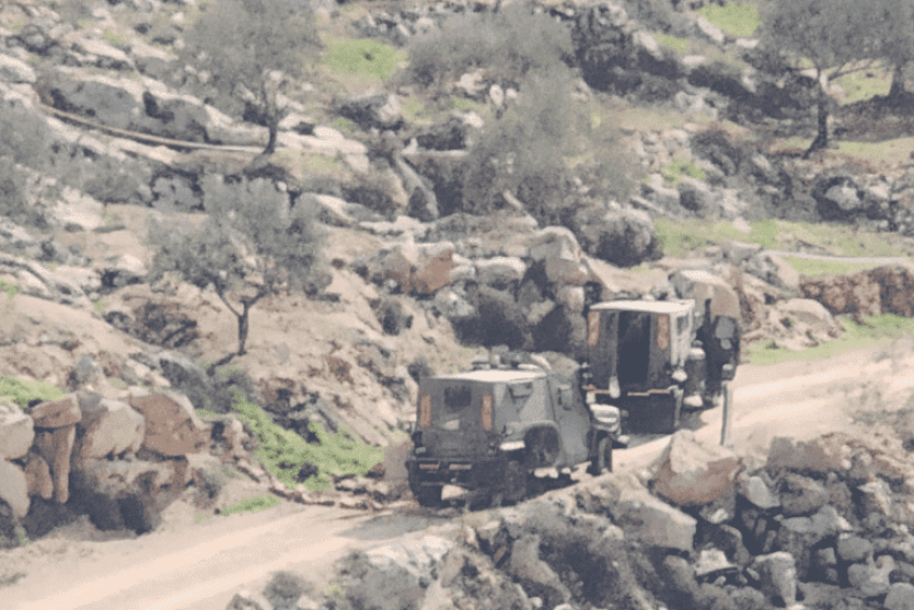 من اقتحام قرية المغير اليوم