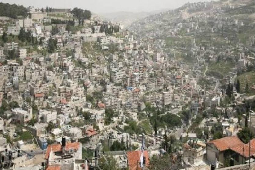 حي بطن الهوى ببلدة سلوان جنوب المسجد الأقصى 