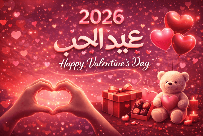 أجمل عبارات ورسائل عيد الحب 2026