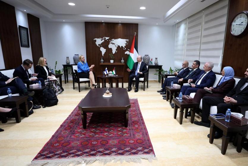 رئيس الوزراء يستقبل وزيرة خارجية فنلندا