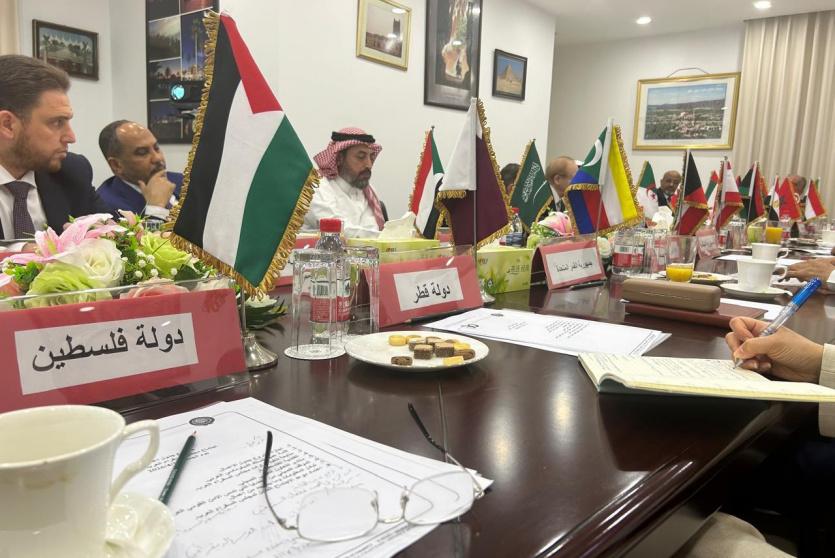 السفير عواد يطلع مجلس السفراء العرب في بكين على تطورات الأوضاع في فلسطين