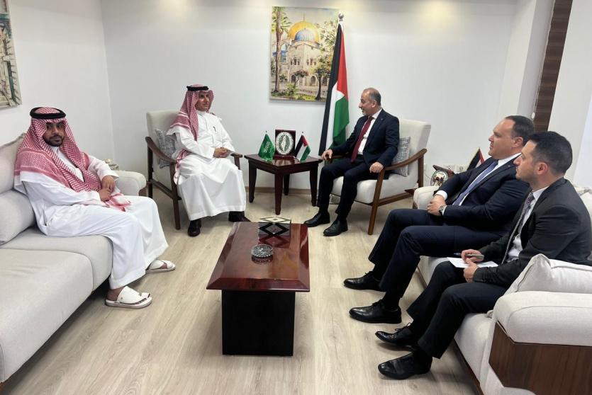 المندوب الدائم لدولة فلسطين يستقبل نظيره المندوب الدائم للمملكة العربية السعودية
