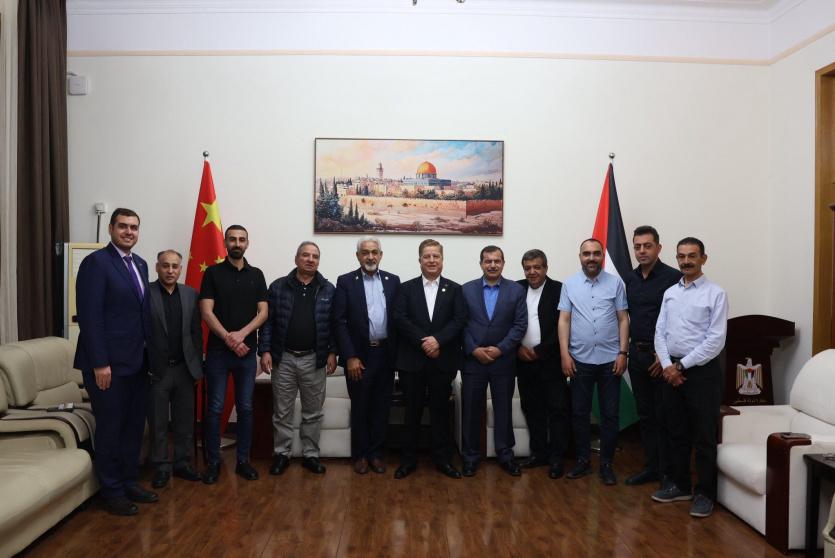 جانب من استقبال الوفود الفلسطينية في بكين