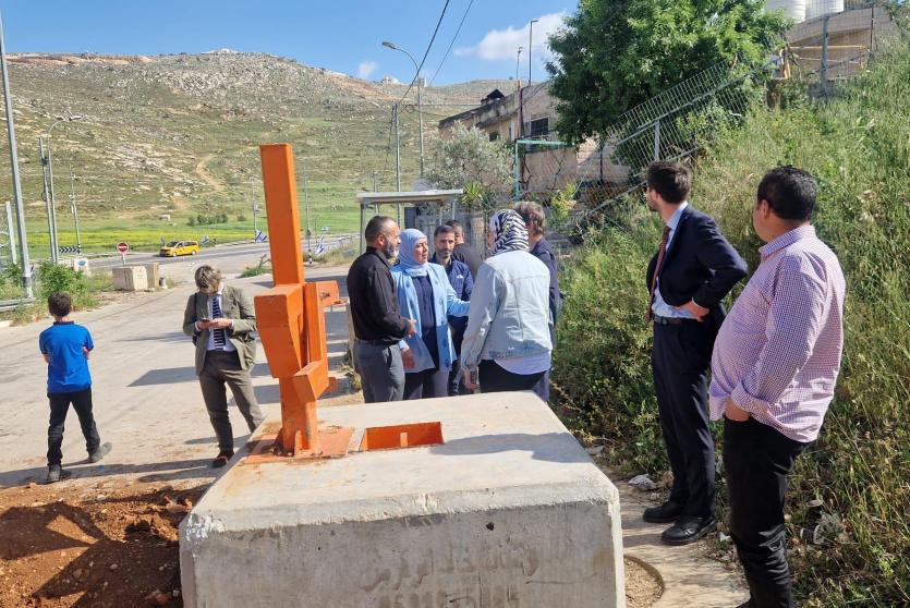 جانب من الجولة في بلدة سنجل