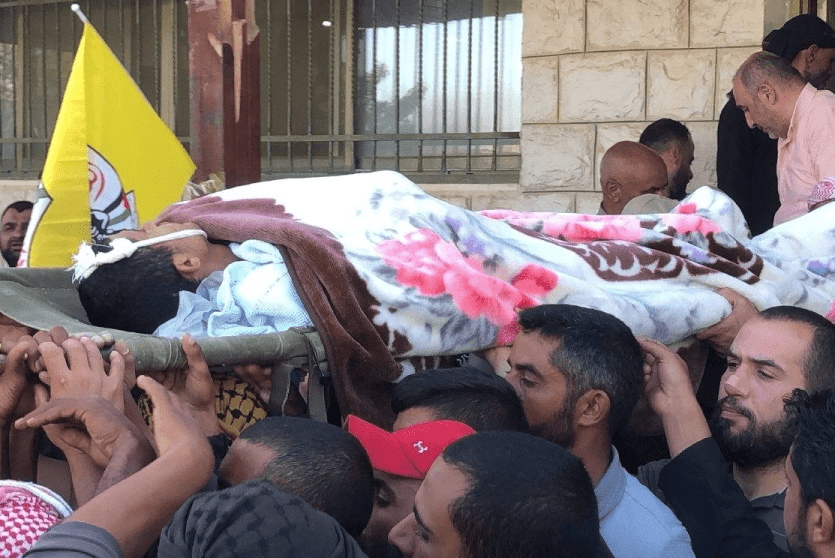 تشييع جثمان الشهيد الطفل يوسف كعابنة