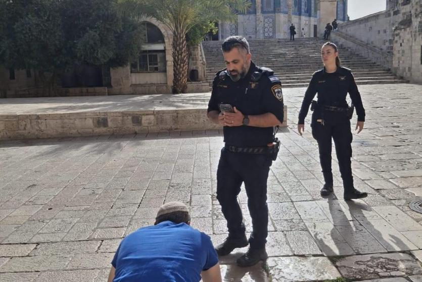 شرطة الاحتلال في المسجد الأقصى صباح اليوم