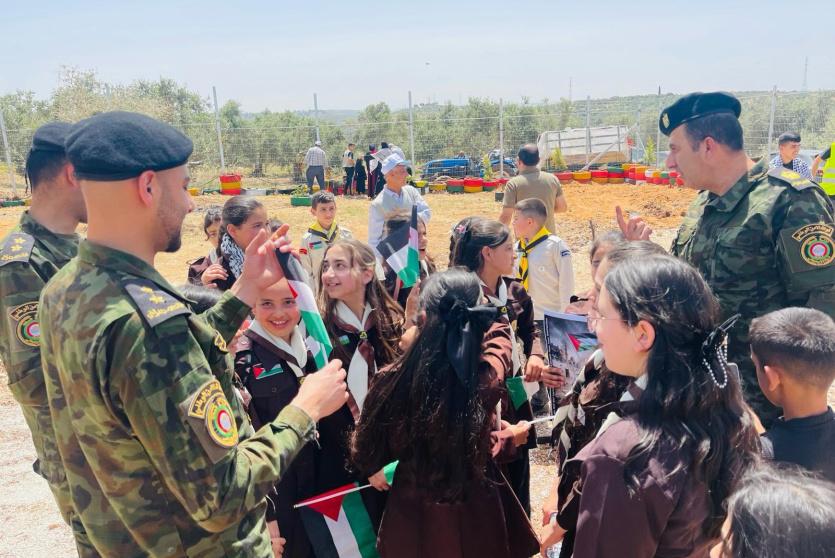 الأمن الوطني يشارك في إحياء ذكرى النكبة الفلسطينية في قرية عسلة 