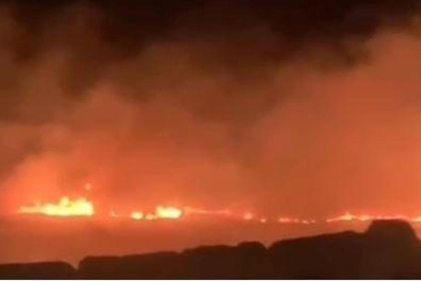 من إحراق الأراضي في المغير