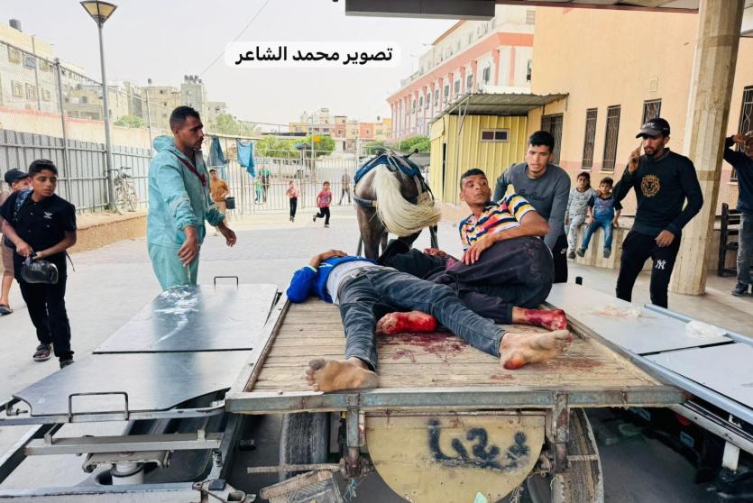 خلال نقل الشهيد والمصاب