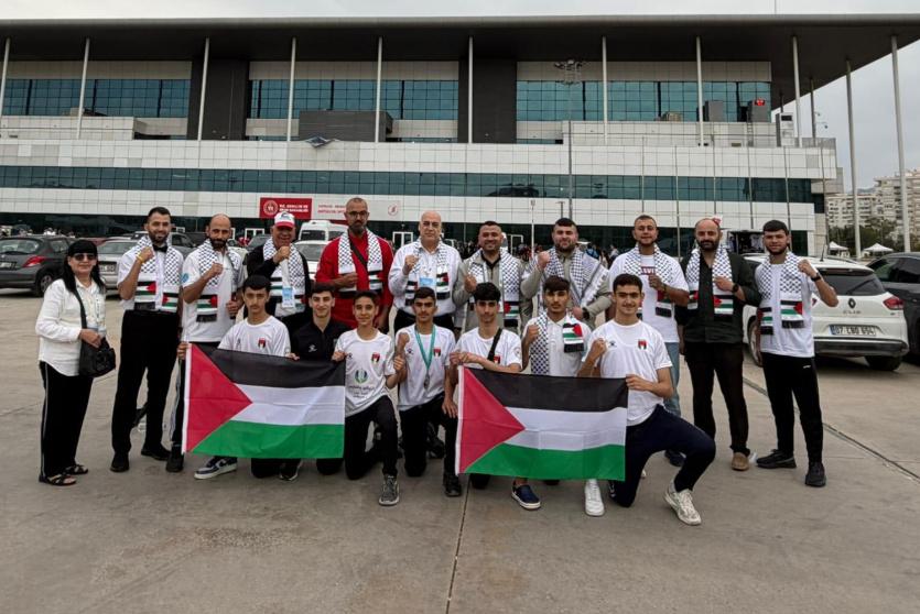 6 ميداليات فضية حصيلة فلسطين في بطولة كأس العالم للكيك بوكسينغ