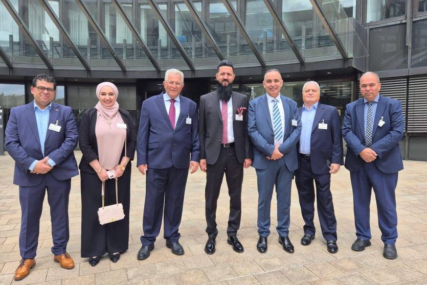 وفد جامعة القدس خلال زيارة ألمانيا