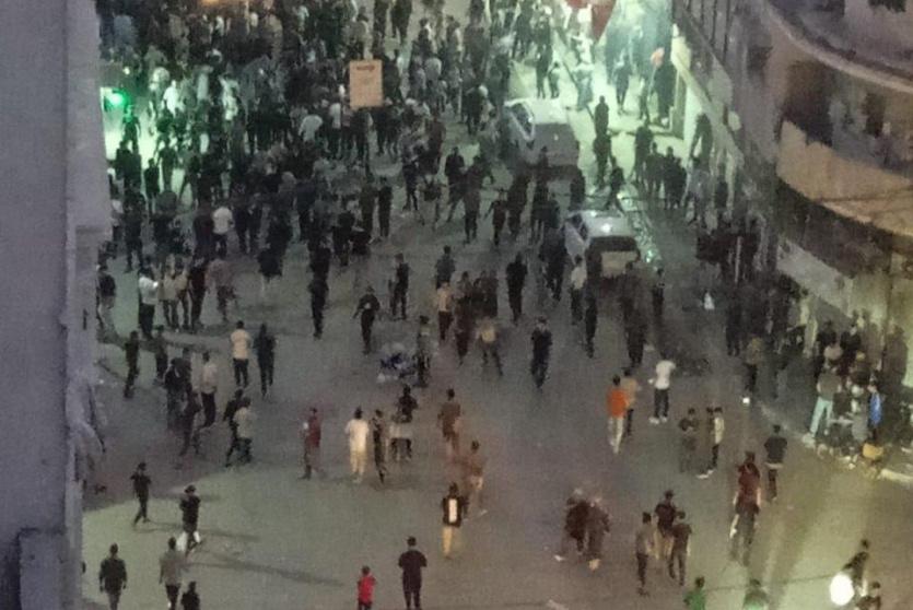 من مكان القصف