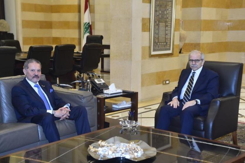الرئيس سلام يستقبل الممثل الخاص للرئيس عباس، ياسر عباس بحضور السفير الأسعد