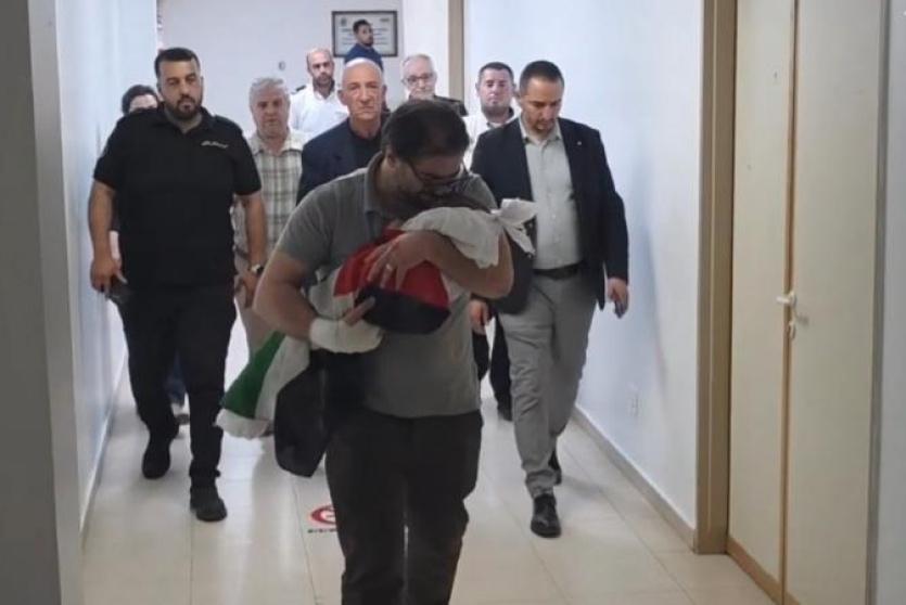 من تشييع الشهيد الرضيع أبو هيكل