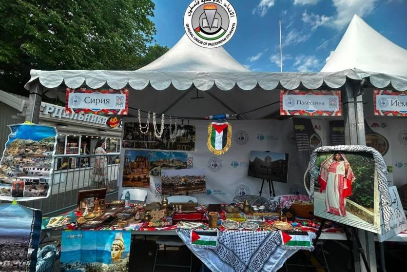 من المشاركة الفلسطينية في المهرجان