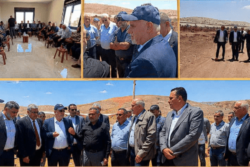 جانب من جولة وزير الزراعة في طوباس